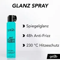 got2b Haarspray Glanz Styling Spray gotGloss 200ml, 1-tlg., bis zu 48h Frizz-Kontrolle