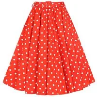 Hearts & Roses London A-Linien-Rock Paula 50er Polka Dot Rockabilly Retro Vintage Swing