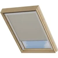 Dachfensterrollo Verdunklungsrollo Taupe - Verdunklung - Kompatibel mit VELUX F06, Cocoon Home, verdunkelnd, Thermobeschichtet, Einfache Montage, 100% Verdunkelnd, Stufenlos