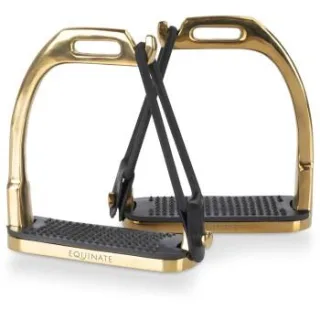 Equinate Sicherheitssteigbügel Belfast gold 12 cm
