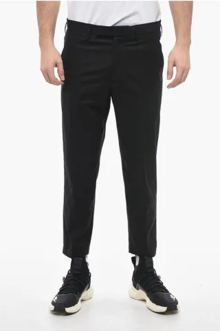 JAMIE Hose mit normaler Taille und schmaler Passform in Schwarz
