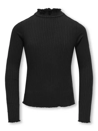 KIDS ONLY - KOGFRANSISKA SCHL LS HI-NCK TOP JRS NOOS Black - Gr. - 164