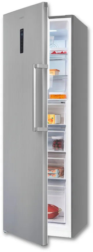 exquisit Gefrierschrank "GS295-NF-H-040D" 185 cm hoch 60 cm breit 4*-Gefrierschrank NoFrost mit LED-Anzeige&Ice-Maker für schnelles Eis