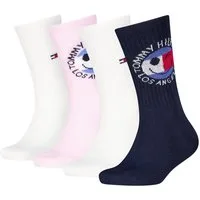 Tommy Hilfiger Socken TH KIDS SOCK 4P SPORT TOMMY SMILEY ECOM (4 Paar)