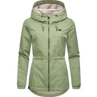 Ragwear Outdoorjacke Dankka Tech Stylische Damen Übergangsjacke aus wasserdichtem Material