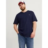 Jack & Jones PlusSize T-Shirt JJEPAULOS TEE SS CREW NECK NOOS PLS mit Logo Stickerei