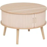 Atmosphera Créateur d'intérieur Beistelltisch Couchtisch NYOS mit Stauraum unter der Tischplatte, 60 x 40,7 cm (funktional)