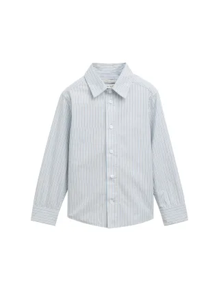 tom tailor kids - Regular Fit Hemd mit Streifenmuster light blue white stripe - Gr. - 128/134