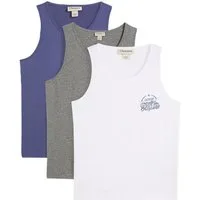 bonprix Tanktop (Packung, 3er) aus reiner Baumwolle, ärmelloses Design, im 3er Pack, regular fit
