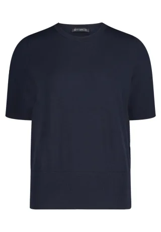 Betty Barclay - Basic-Pullover blau - Gr. - 38