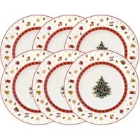 Villeroy & Boch Teller-Set Toy's Delight Specials Frühstücksteller 21,5cm Set6, Premium Porcelain