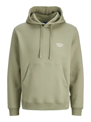 JACK&JONES - JORGREENE BRANDING SWEAT HOOD CA Seagrass - Gr. - XL