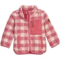 first instinct by killtec Fleecejacke FIOW 50 MNS FLC JCKT Sherpa Fleecejacke mit Karomuster, Kinnschutz und Namensetikett