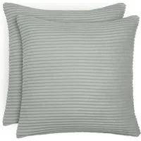 Blumtal Kissenhülle 2er Set Kissenbezug 40x40 cm– Kord Bezug, (2 Stück), weiche Cord Kissenbezüge mit verstecktem Reißverschluss