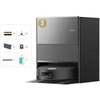Dreame Saugroboter mit Wischfunktion Aqua10 Ultra Roller Complete, 600 W, mit Beutel, Warmwasser-Wischsystem, Rollenmopp, überwindet Hindernisse, 30.000 Pa