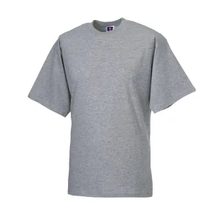 Russell Herren Organik T-Shirt Kurzarm (Hellgrau)
