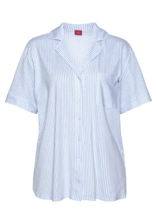 s.Oliver LM T-Shirt blue stripes - Gr. - 38