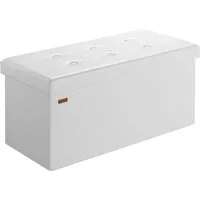 Casaria Sitzbank (1-St), mit Stauraum 80x40x40cm Faltbar 100 L Gepolstert Deckel Kunstleder