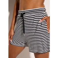 bonprix Shorts mit modischem Streifendesign, aus Viskose, Regular Fit