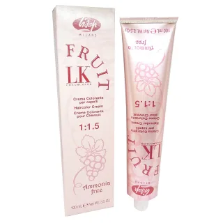 Lisap LK Fruit Cream Color Ammonia free Coloration Haar Farbe permanent 100ml - 05/4 Light Mahogany Brown / Hellbraun Mahagoni