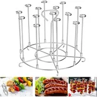 FELIXLEO Grillguthalter Air Fryer Spieße Ständer, Edelstahl Kebab Rack Grill Halter Kompatibel, (1-St)