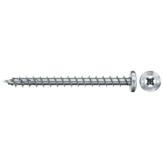 Fischer Spanplattenschraube 5,0x70 PowerFast FPF II PZF BC, Panhead, Kreuzschlitz PZ, Vollgewinde - 670449