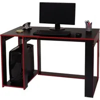 MCW Schreibtisch MCW-J26, Maximale Beinfreiheit, Stabiles Gestell, Mit Computerfach (Tower)