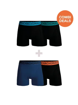 Muchachomalo - 2er Pack + 2er Pack Boxershorts Herren - Kombiangebot