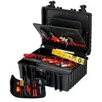 Werkzeugkoffer "Robust34" Elektro, 26-teilig, Werkzeug-Set schwarz, mit Werkzeug-Sortiment für Elektriker