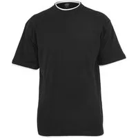 URBAN CLASSICS Kurzarmshirt Urban Classics Herren Contrast Tall Tee (1-tlg)