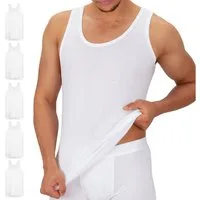 celodoro Unterhemd Herren 5er Pack - Feinripp Tank-Top aus 100% Baumwolle - Achselshirts