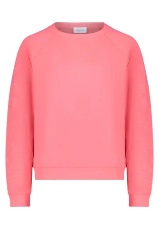 CARTOON - Kurz-Sweatshirt mit Rundhalsausschnitt pink - Gr. - 38