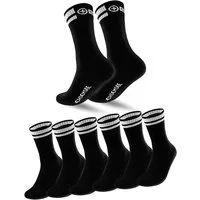 Chiemsee Tennissocken Sportsocken Damen und Herren 6 Paar Crew Socken elastischer Komfortbund und flache Zehennaht