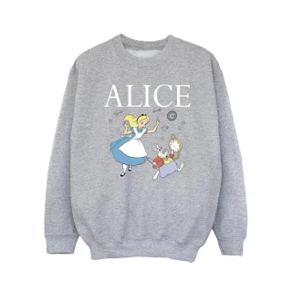 Disney - "Alice In Wonderland Follow The Rabbit" Sweatshirt für Mädchen (Grau)