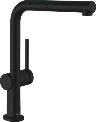 Hansgrohe Spültischmischer 270 Talis M54 Ausziehauslauf 1jet mattschwarz, 72808670 72808670