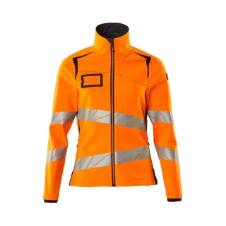 MASCOT Damen Softshell Jacke ACCELERATE SAFE Hi-vis Orange / Schwarzblau 5XL - 19012-143-14010-5XL