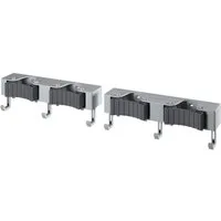 Metaltex Hakenleiste Hang-up, (Set, 2 St), Wandhalterung für Besen und Putzgeräte