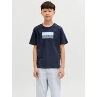 Jack & Jones Junior Rundhalsshirt JCOFUSION DOTS PRINT TEE SS CN JNR Baumwolle, normal geschnitten