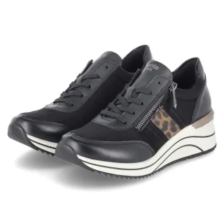 Remonte Low Sneaker  Schwarz - Gr. 40 -  Textil