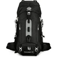 Maity Wanderrucksack 60L Ultraleichter Wasserdichter ergonomisch Trekkingrucksack (mit Regenhülle, mit Hüftgurt und Bauchtasche), Multifunktions Reisetasche für Klettern Camping Urlaub