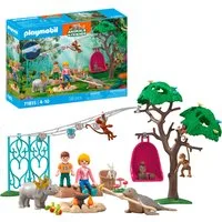 Playmobil® Lustige Geburtstagsparty (71855), Animals & Friends Konstruktions-Spielset, (58 St), Made in Europe