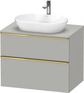 Duravit D-Neo Konsolenwaschtischunterbau wandhängend Betongrau Matt 800x550x664 mm - DE4967034070000 DE4967034070000