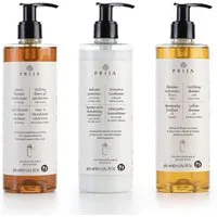 PRIJA Haarpflege-Set PRIJA 3x380ml Haarshampoo, Aufbaushampoo, Pflegespülung Ginseng, 1-tlg.