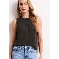 STREET ONE Stricktop mit Glitzerdetails, Regular Fit