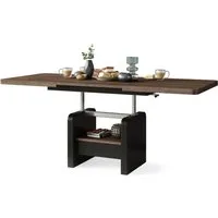 designimpex Couchtisch Design Couchtisch Lexus höhenverstellbar ausziehbar Esstisch Schublade, Design Wohnzimmertisch Lexus höhenverstellbar ausziehbar Schublade