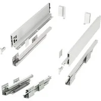 SO-TECH® Schubkasten System JUNKER SLIM H: 84 mm, bis 35 kg Last mit Push to Open, weiß, mit 13 mm schlanke Schubladenzargen, Nennlänge 500 mm