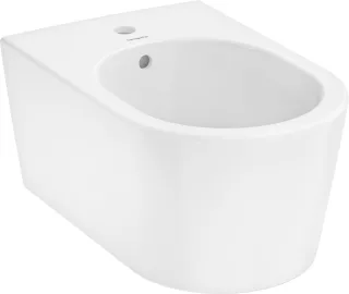 Hansgrohe Wand Bidet EluPura S 540 mm mit Hahnloch u.Überlauf SMC weiß, 61169450 61169450