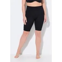 Ulla Popken Feinstrumpfhose Strumpf-Radler Rippjersey breiter Bund