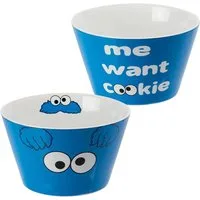 United Labels® Müslischale Sesamstraße Krümelmonster - me want cooie, Porzellan