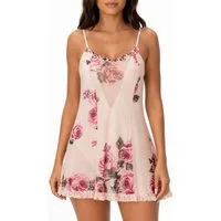 Elegant Love Negligé Rückenfreies Mesh Kleid – Sommerkleid und elegante Damen Dessous Bequemes Nachthemd – Weiches Schlafkleid für die Nacht